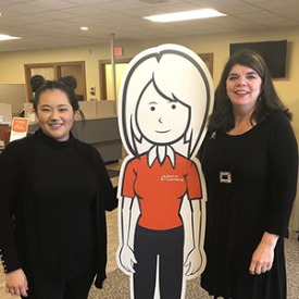 Staff with Penny