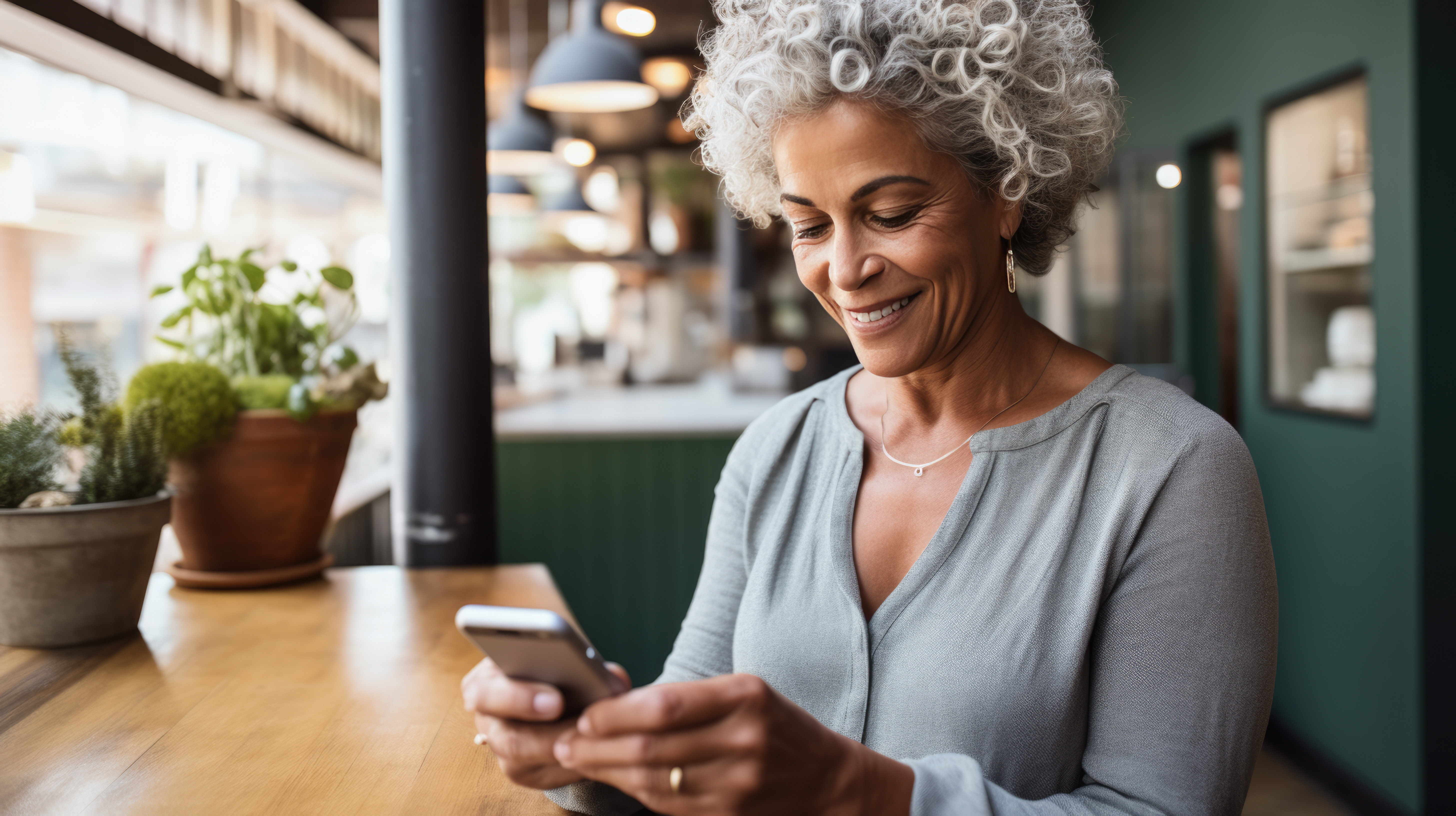 female on phone