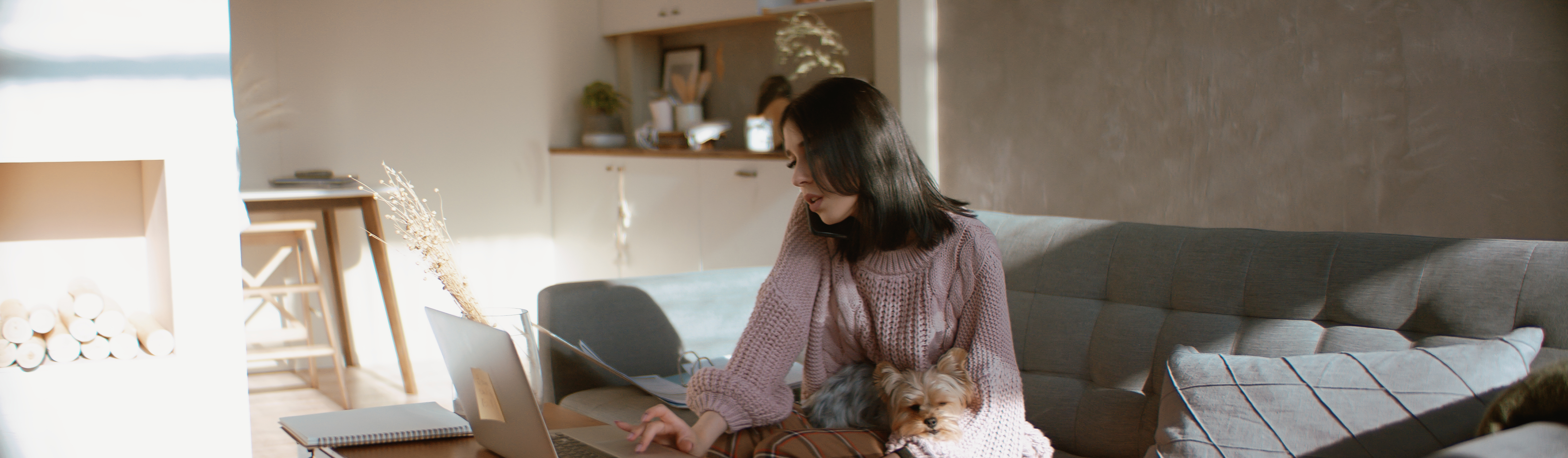 Female on Laptop